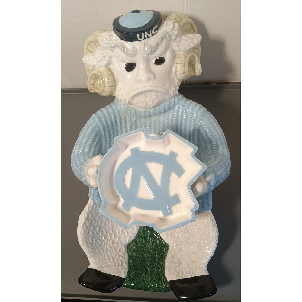 Slavic Treasures UNC Tar Heels Rameses Chip Dip Server  2003 Excellent  *Rare*